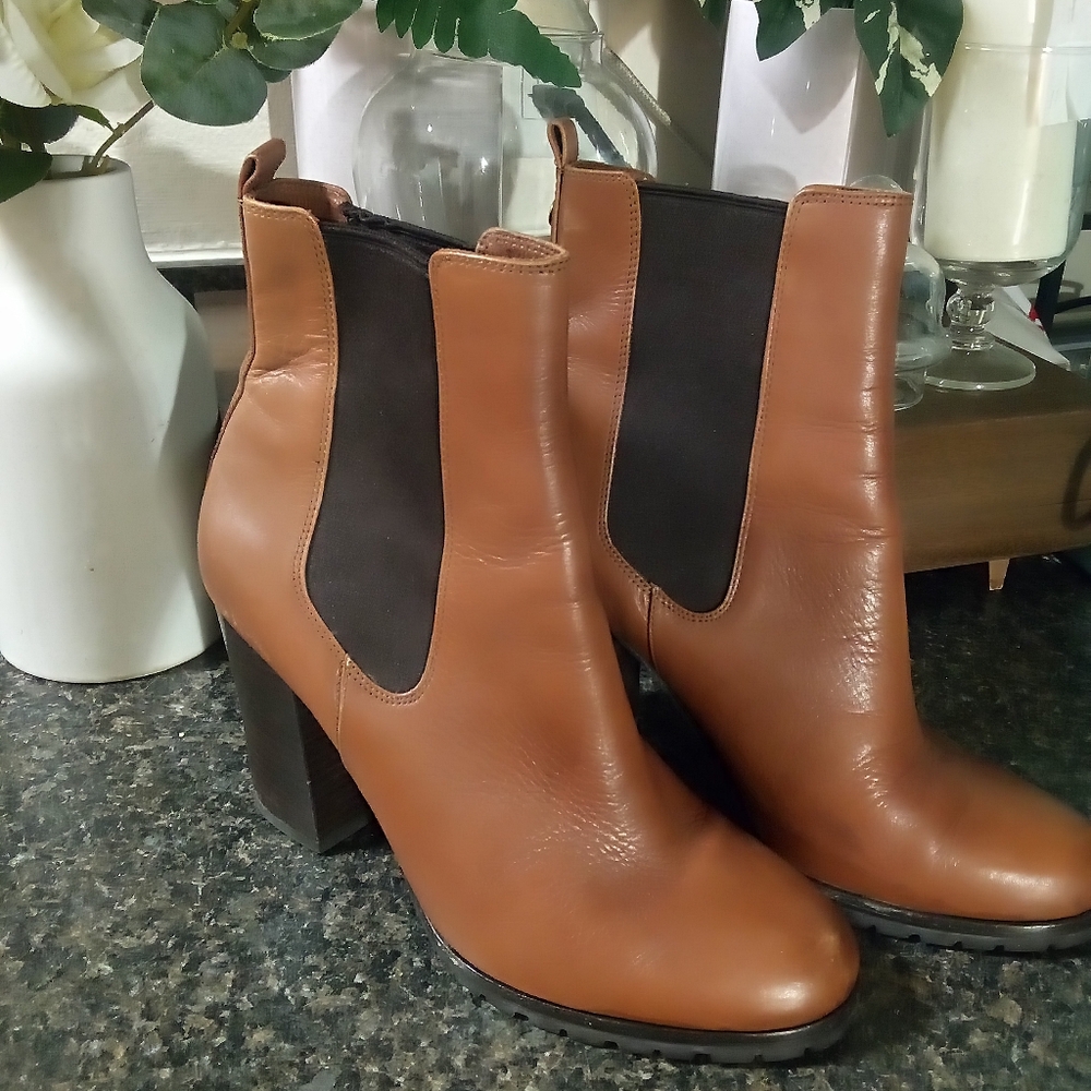 Coach Odelle Sydney Leather Ankle Boots